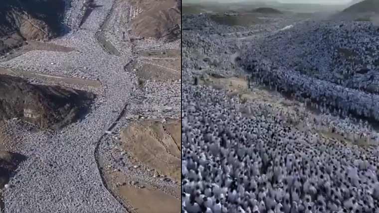  20 لاکھ فرزندان اسلام منیٰ میں موجود، فضا لبیک اللہم لبیک کی صداؤں سے گونچ اٹھی