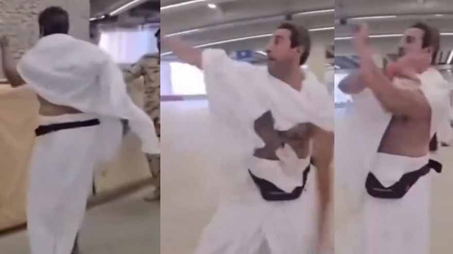 Wasim Akram's bowling style pebble throw during Hajj goes viral