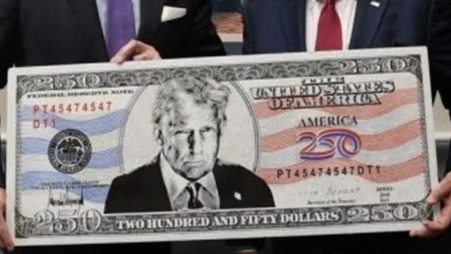 Trump's face could appear on US $250 bill