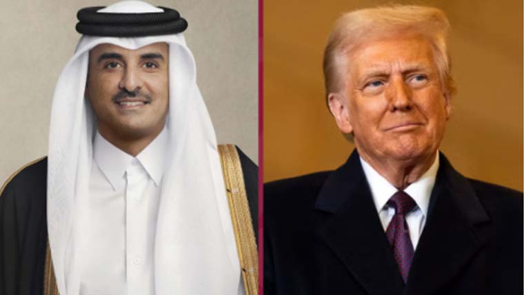 امیرِ قطر کا ٹرمپ سے ٹیلیفونک رابطہ، خطے کی تازہ صورتحال پر تبادلہ خیال