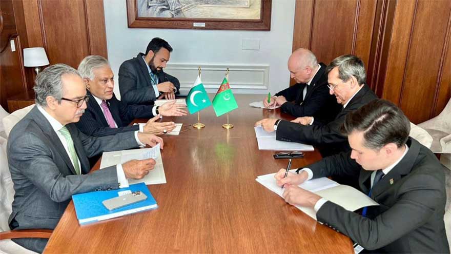 Ishaq Dar, Turkmenistan FM review trajectory of ties