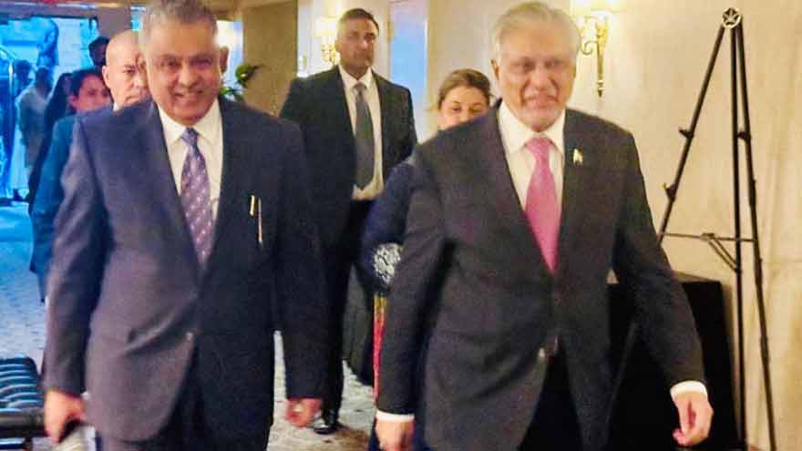 Ishaq Dar arrives in Washington for key meeting with Marco Rubio