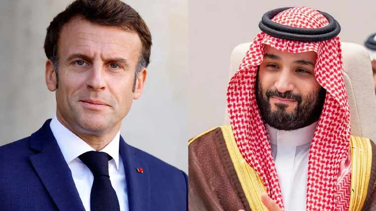 محمد بن سلمان اور میکرون کا رابطہ، خطے کی صورتحال پر تبادلہ خیال
