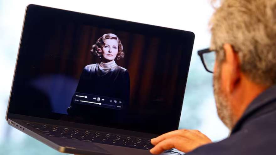 AI brings Greta Garbo back for SKF advertisement
