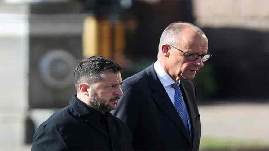 Merz unveils fresh military aid in Kyiv, says Germany won't be intimidated