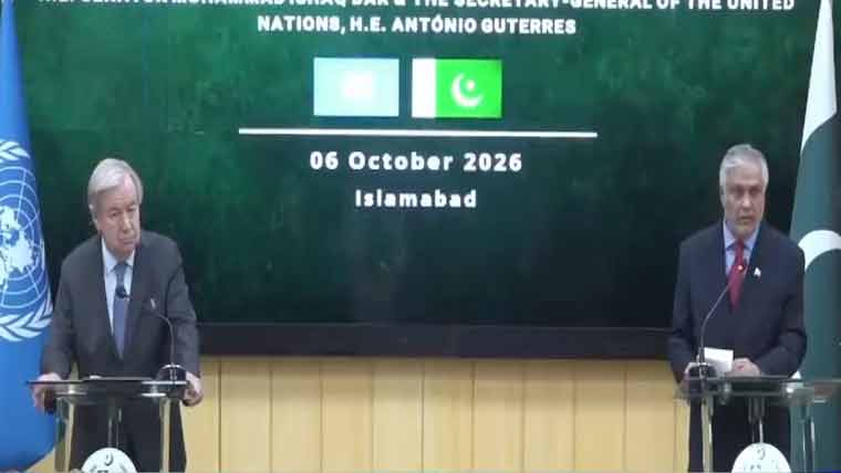 امریکا ایران مذاکرات کیلئے پاکستان کا کردار قابل تحسین ہے: انتونیو گوتریس