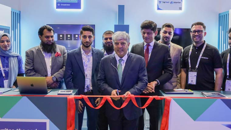ابوظہبی میں اے آئی ایوری تھنگ گلوبل 2026، پاکستان پویلین کا افتتاح