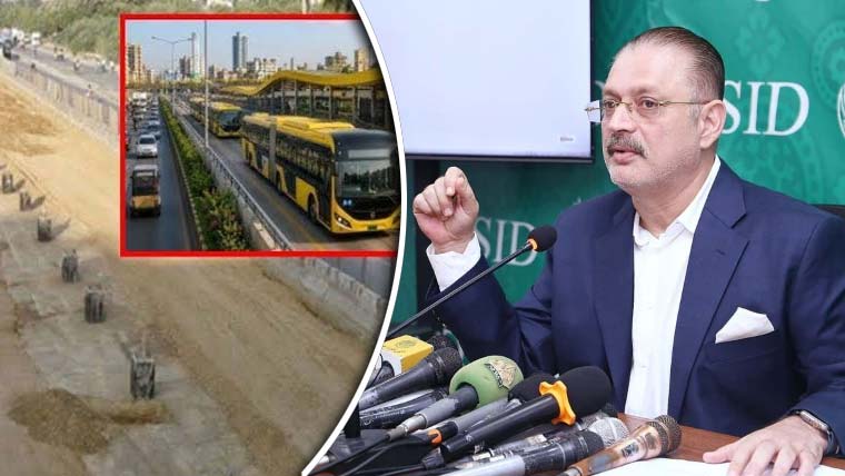یلو لائن بی آر ٹی پر دن رات کام کیا جائے: شرجیل میمن
