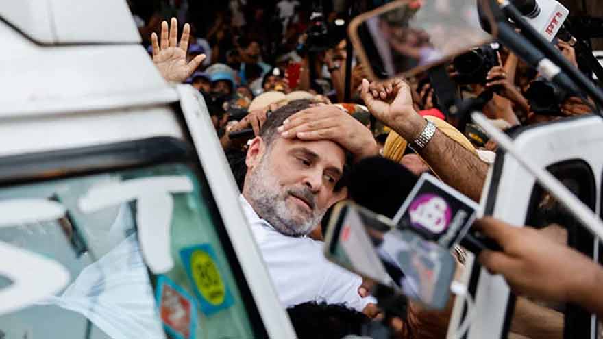 Rahul Gandhi, Indian opposition lawmakers detained over election chief protest for second day