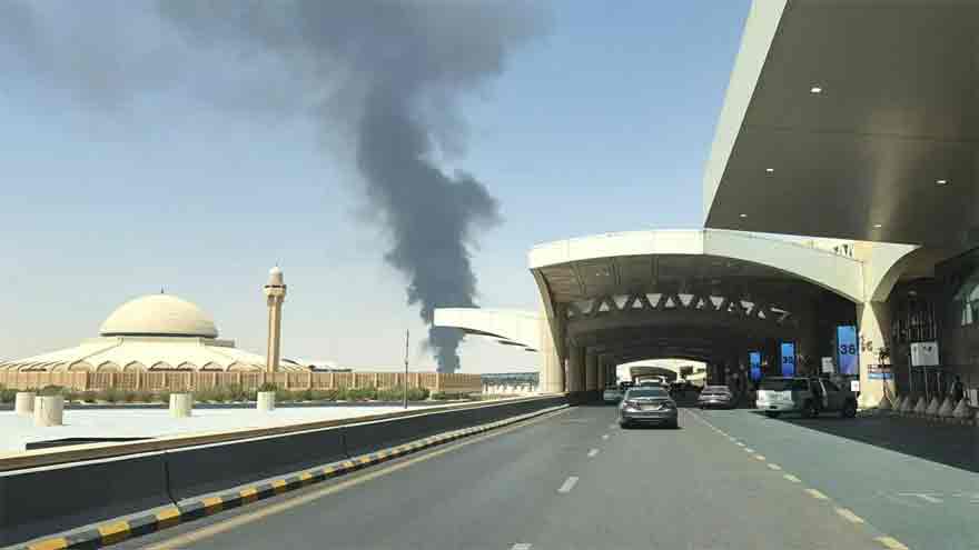 Attacks on Saudi airports kill three people, as fighting escalates in Yemen