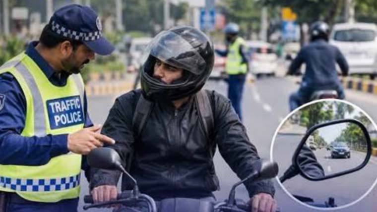 موٹرسائیکلوں میں سائیڈ ویو مررز کی مستقل تنصیب کیلئے سی ٹی او لاہور کا بڑا اقدام