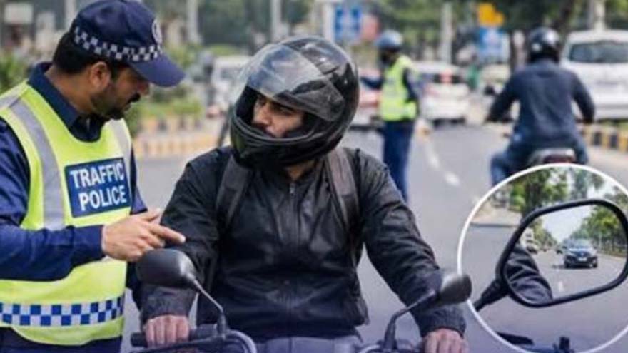 Lahore traffic police chief urges permanent installation of motorcycle side-view mirrors