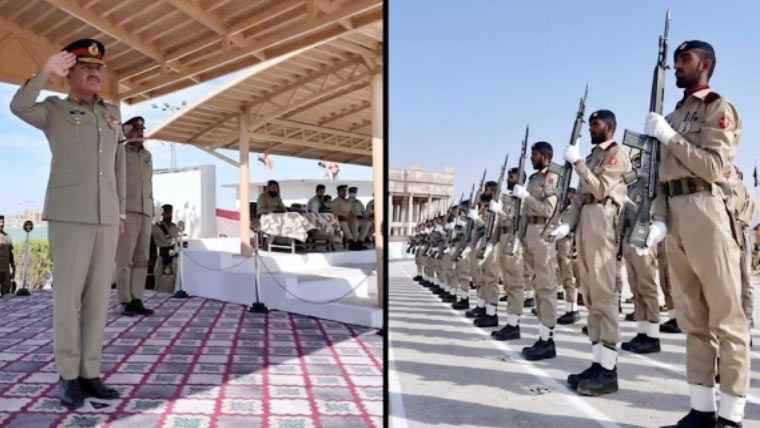 کوئٹہ کے بلوچ ٹریننگ ونگ میں بیسک ملٹری ٹریننگ 22 کی پاسنگ آؤٹ پریڈ