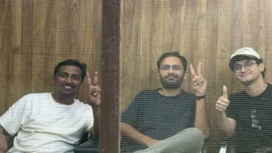 Top leaders of India's Cockroach Janta Party sent to jail after protest
