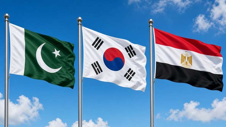 پاکستان، جنوبی کوریا اور مصر کے درمیان بڑی سرمایہ کاری کی تیاریاں، دبئی میں اہم ملاقات
