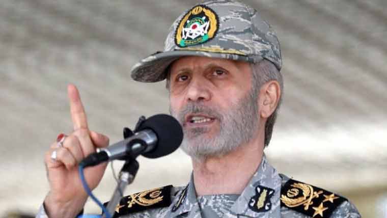 آبنائے ہرمز کی مکمل نگرانی جاری، ایرانی فوج جنگ کیلئے تیار ہے: امیر حاتمی