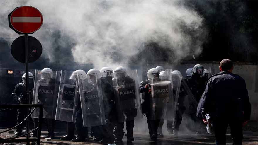 Thousands march in Albanian capital as anti-government protests spread
