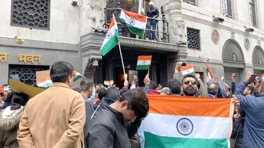 Indian students hold 'stop vote theft' protest against Modi govt in London