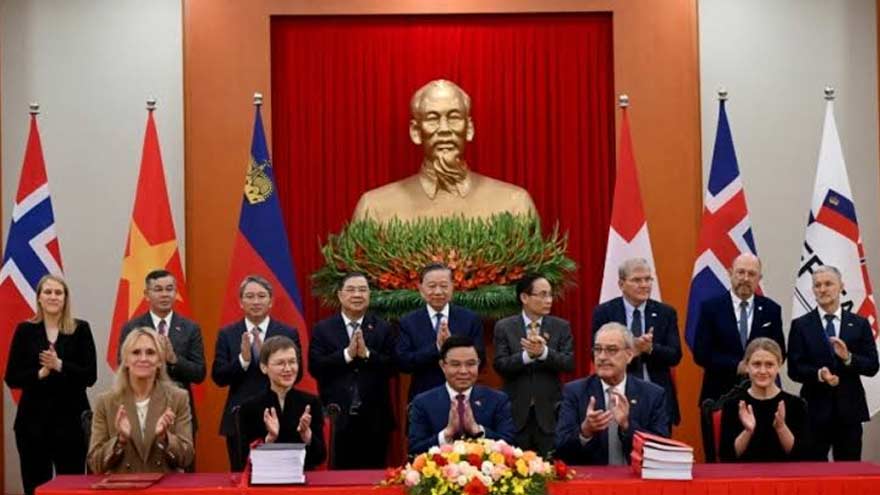 Vietnam signs free-trade pact with European countries including Norway, Switzerland