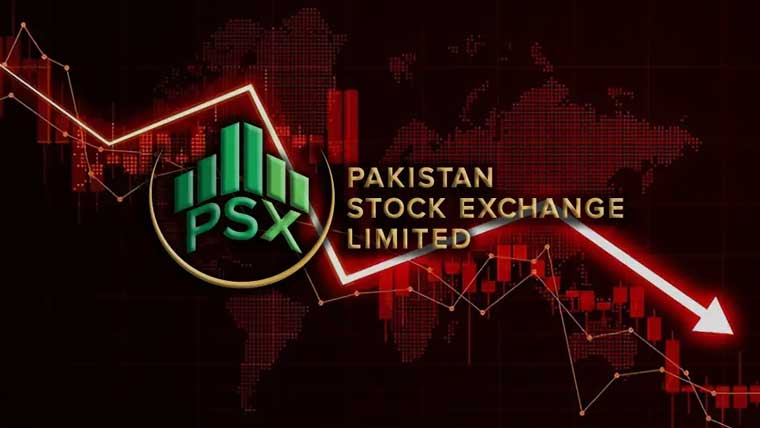 سٹاک مارکیٹ میں اتار چڑھاؤ، ہنڈرڈ انڈیکس منفی زون میں بند ہوا