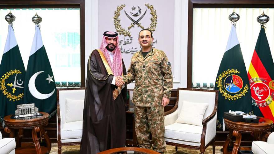 New Saudi envoy calls on Field Marshal Asim Munir at GHQ