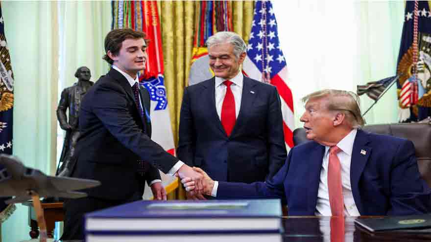 Trump promises cash for fraud tips as he awards right-wing YouTuber