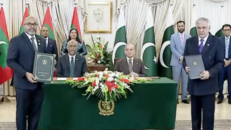 پاکستان اورمالدیپ کا دوطرفہ تجارتی حجم 20 کروڑ ڈالر تک بڑھانے پر اتفاق