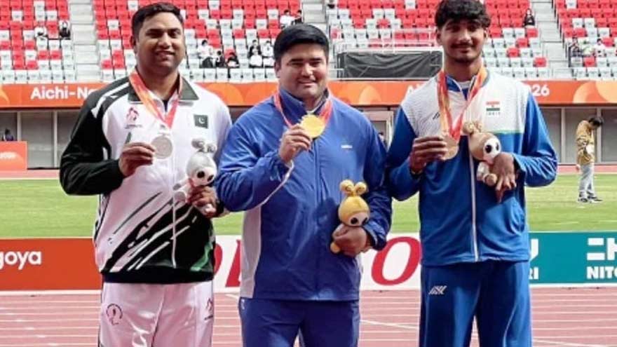 Pakistan's Haider Ali wins silver in discus throw at Asian Para Games