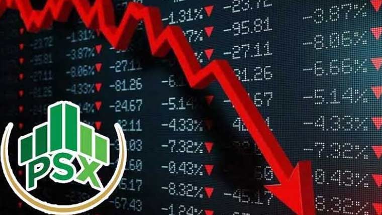 پاکستان سٹاک ایکسچینج میں مندی، 100 انڈیکس میں 1549 پوائنٹس کی کمی