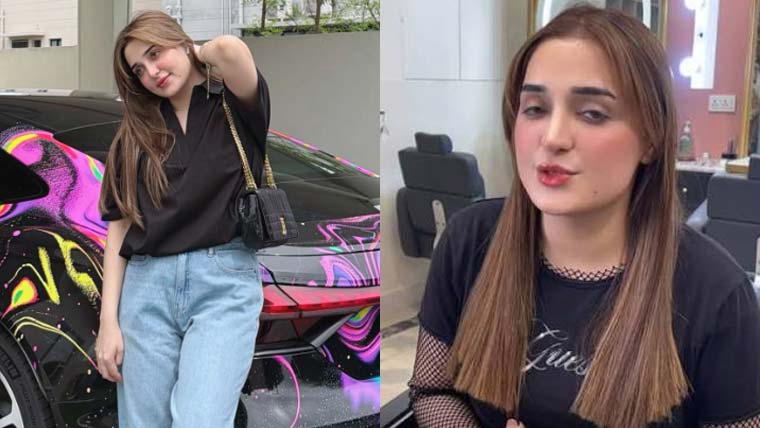 لاہور: بغیر نمبر پلیٹ گاڑی چلانے پر ٹک ٹاکر سعمیہ مبارک گرفتار