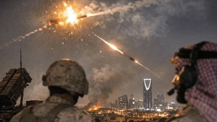 سعودی عرب میں دو بیلسٹک میزائل حملے ناکام، ملبہ گرنے سے دو افراد زخمی