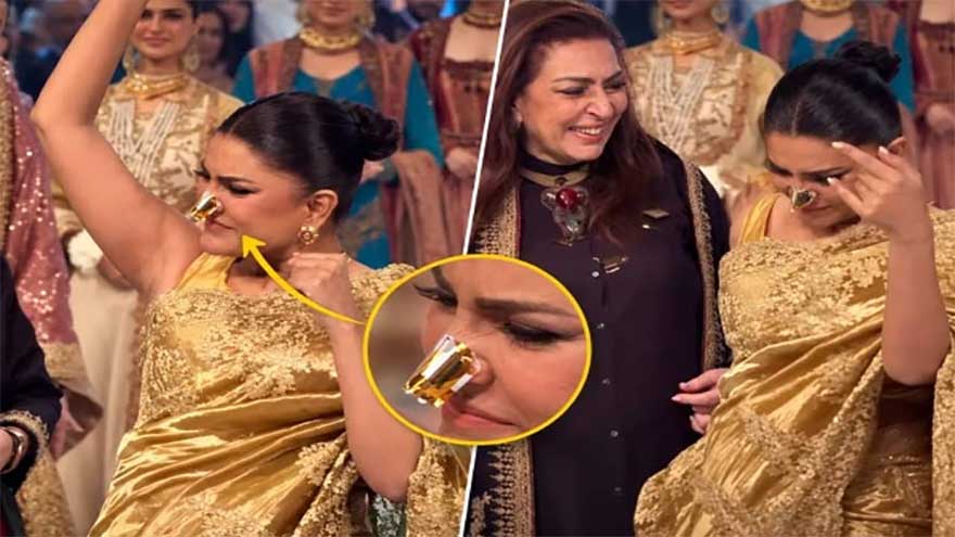 Iffat Omar faces social media trolling after fashion show mishap