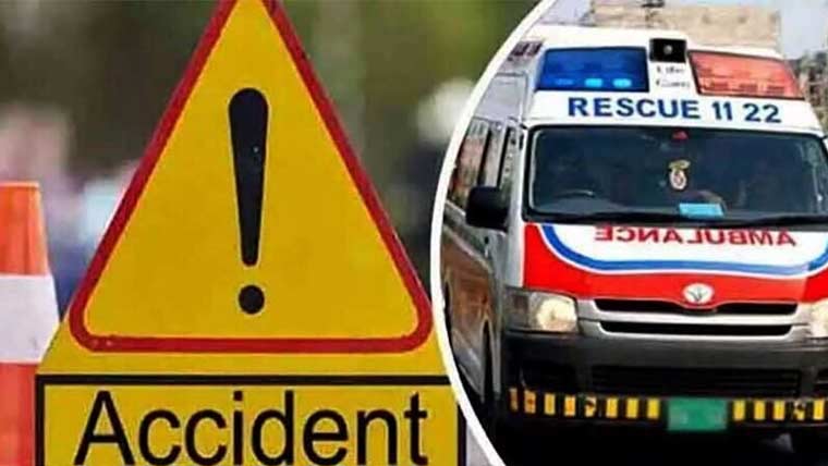 سکھیکی: کار اور ایمبولینس میں تصادم، ڈرائیور اور مریض جاں بحق، 3 افراد زخمی