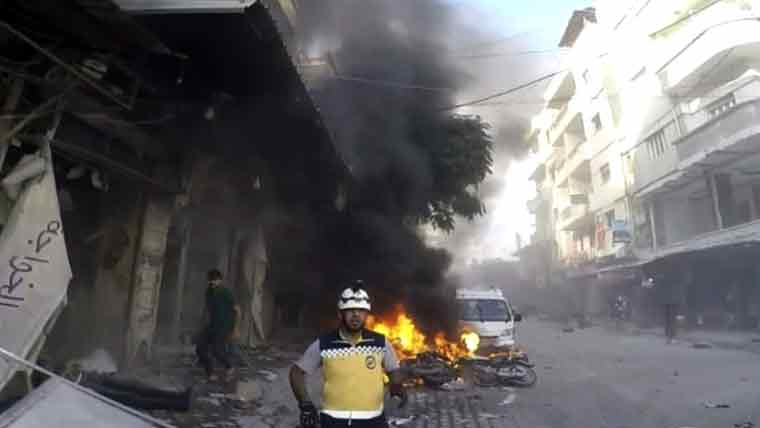 شام میں دمشق اور حمص کو ملانے والی شاہراہ پر ڈرون حملہ، 3 افراد ہلاک