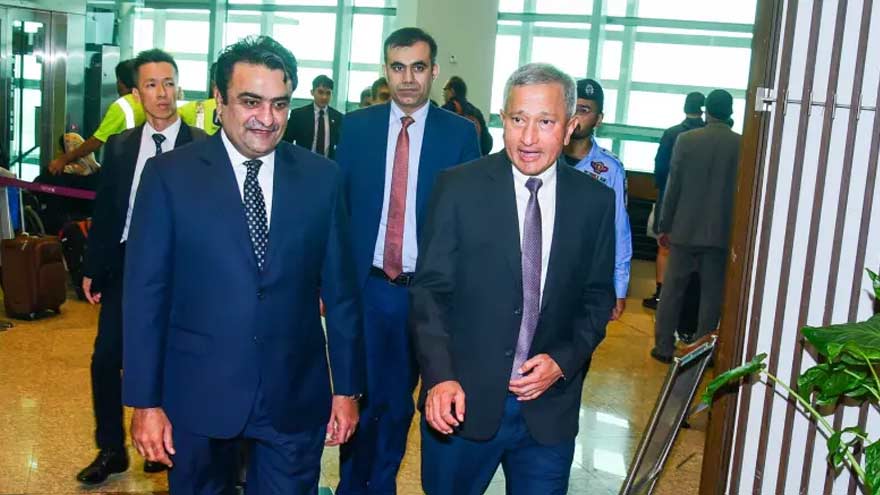 Singaporean foreign minister arrives in Islamabad today