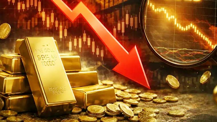 سونے کی قیمت میں بڑی کمی، فی تولہ 10 ہزار 800 روپے سستا ہوگیا