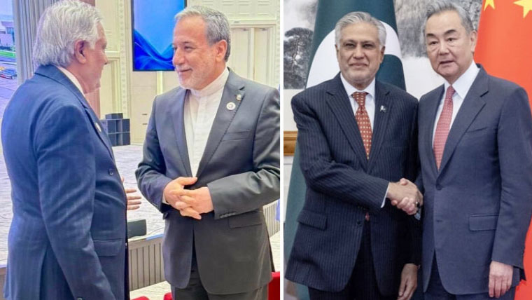 بشکیک میں وزیر خارجہ اسحاق ڈار کی مختلف ممالک کے وزرائے خارجہ سے ملاقاتیں