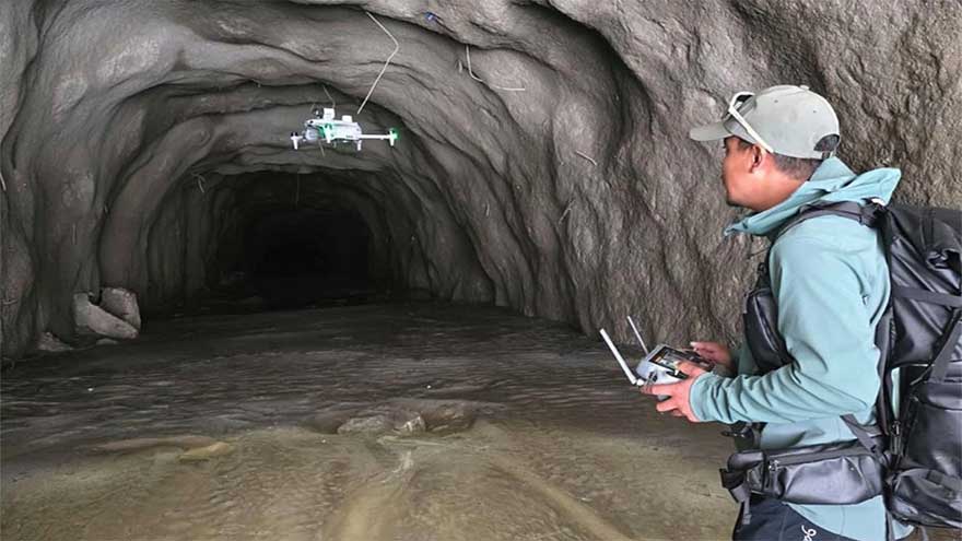 Drones helped find people after Nepal floods but the search inside hydropower tunnels is a challenge