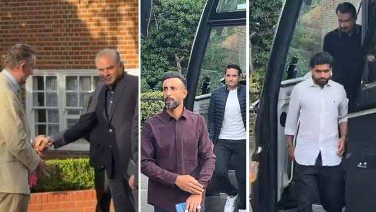 قومی کرکٹ ٹیم کے اعزاز میں پاکستان ہاؤس لندن میں عشائیہ، محسن نقوی کی بھی شرکت
