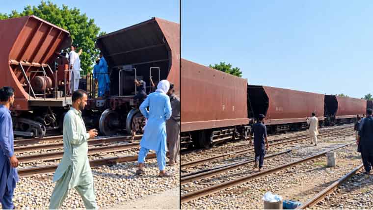 کوٹری سٹیشن پر مال بردار ٹرین حادثے کا شکار ، ایک ریلوے ملازم جاں بحق