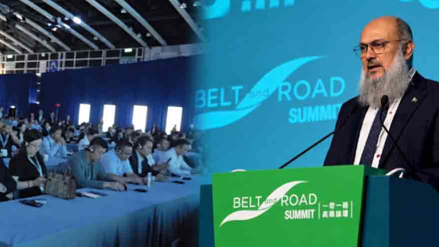 Jam Kamal Khan highlights Pakistan's strategic role in regional connectivity at Belt and Road Summit