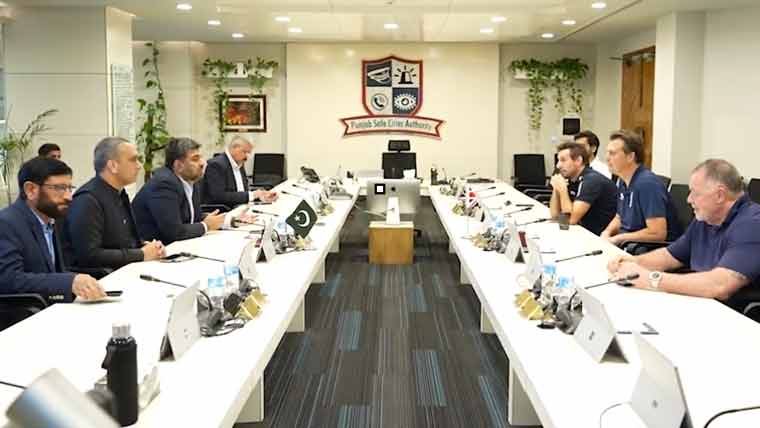 انگلینڈ کرکٹ ٹیم کے سکیورٹی وفد کا پنجاب سیف سٹیز اتھارٹی کا دورہ