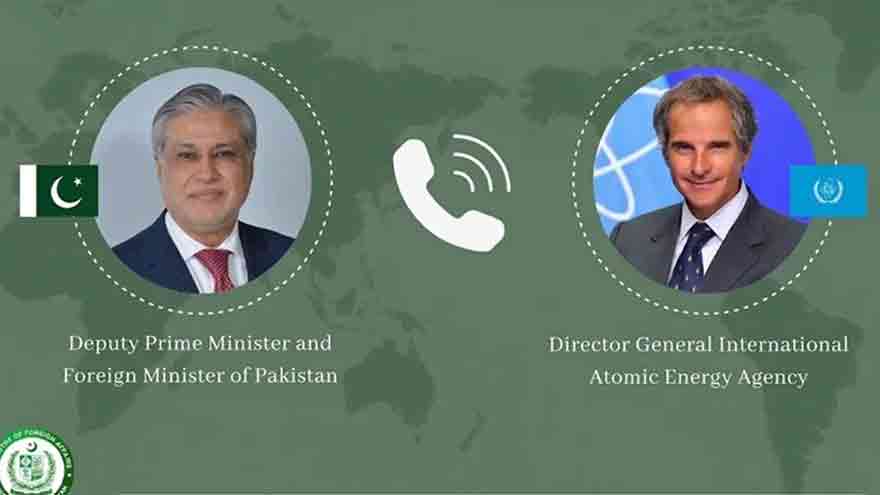 Dar, IAEA chief agree Islamabad MoU best course to defuse Middle East tensions