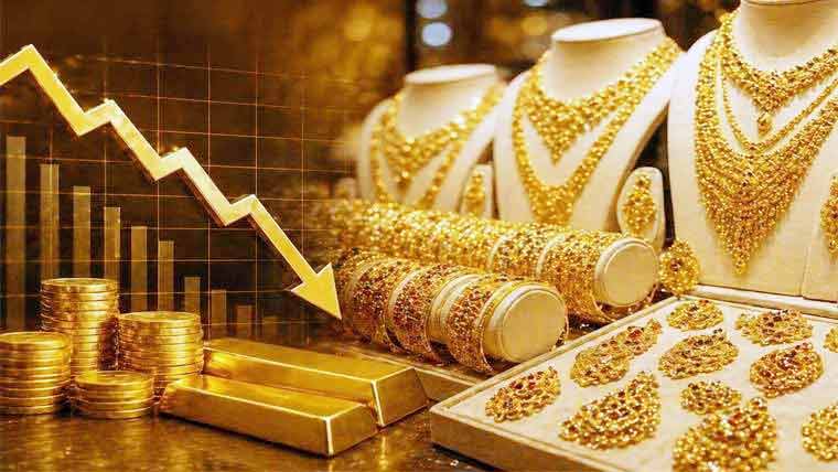 سونے کی قیمت میں مزید 4 ہزار روپے کمی، فی تولہ کتنے کا ہوگیا؟