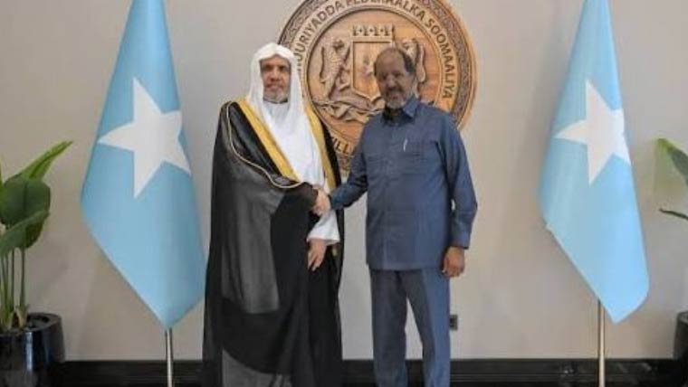 صومالی صدر کی رابطہ عالم اسلامی کے سیکرٹری جنرل سے ملاقات، انسانی خدمات پر تبادلہ خیال