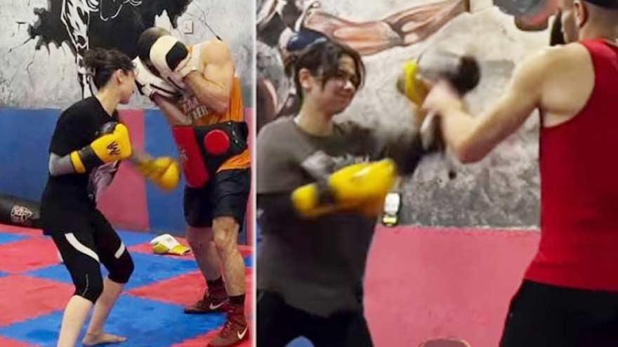 Hania Aamir begins boxing training under world champion Usman Wazeer