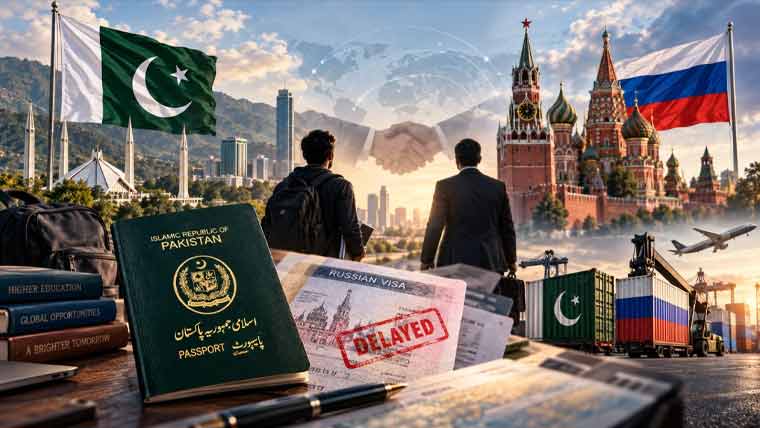 پاک روس تعلقات میں نئی گرمجوشی، ویزا اور تجارت کی عملی رکاوٹیں کب دور ہوں گی؟