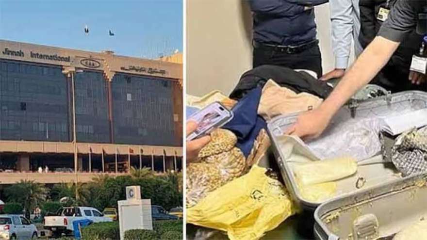 Customs arrest couple with 580g hashish at Karachi airport