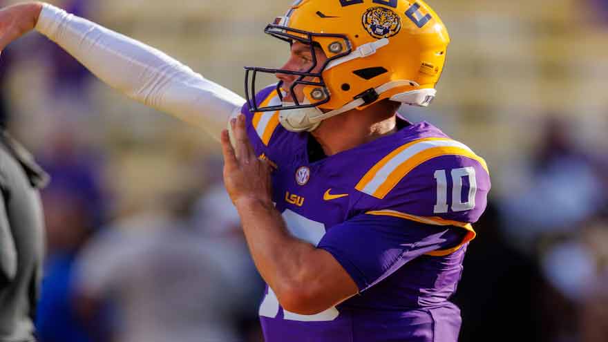 LSU QB Sam Leavitt off availability report for Ole Miss showdown