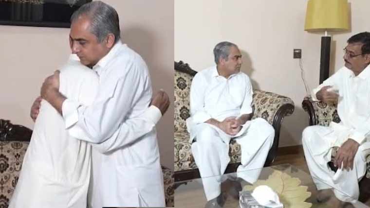 وزیر داخلہ محسن نقوی کی شہید کیپٹن حمزہ اکرم کے گھر آمد، اہلخانہ سے تعزیت
